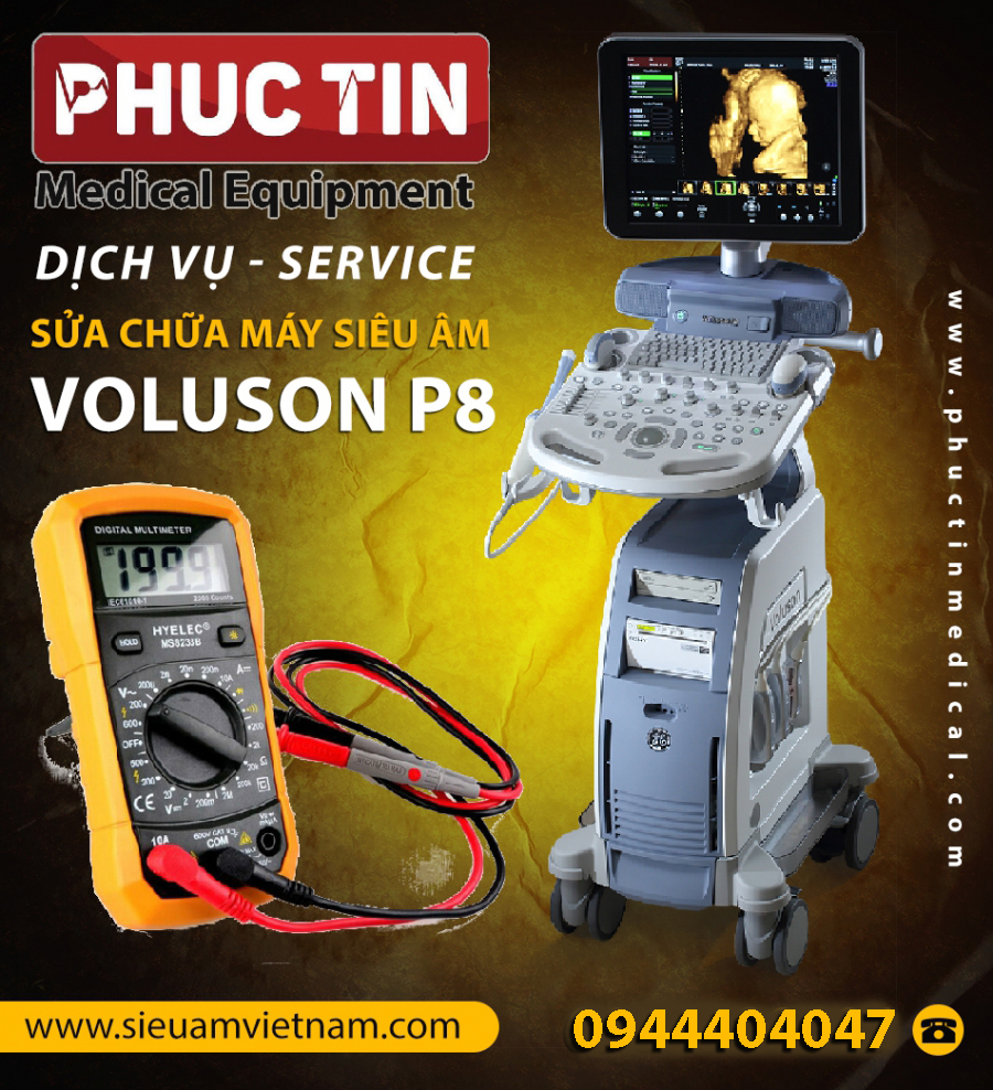 SỬA CHỮA MÁY SIÊU ÂM GE VOLUSON P8
